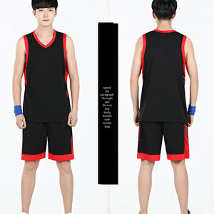 Basketball Sports Suit Men's Summer Casual Wear Sleeveless Thin Vest Running Suit Shorts Sportswear