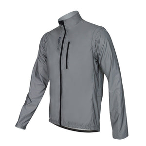 Men's Reflective Waterproof Cycling Jacket – Lightweight, Windproof & High-Visibility Gear