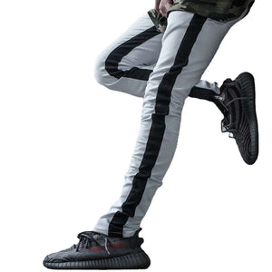 New Casual Pants Stand Alone Wish AliExpress Hot Style Men's Sports Pants Hit Color Cotton Straight-Leg Pants