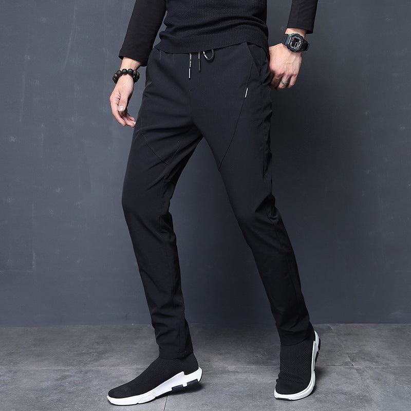 Autumn And Winter No Magnet Iron Iron Velvet Thick Sports And Leisure Trousers