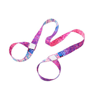 Factory Direct Sales Digital Printing Yoga Mat Strap Nylon Colorful Ratchet Tie Down Storage Belt Rope Yoga Stretch Belt