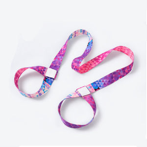 Factory Direct Sales Digital Printing Yoga Mat Strap Nylon Colorful Ratchet Tie Down Storage Belt Rope Yoga Stretch Belt