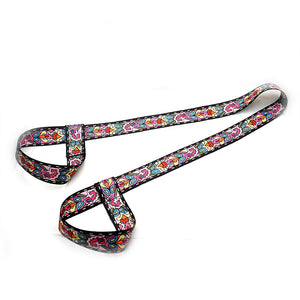 Factory Direct Sales Digital Printing Yoga Mat Strap Nylon Colorful Ratchet Tie Down Storage Belt Rope Yoga Stretch Belt